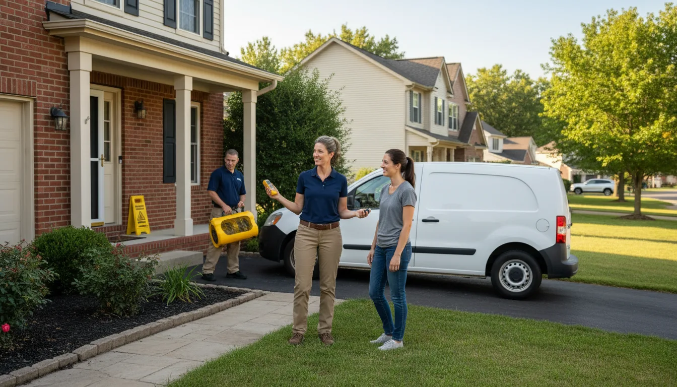 Residential water damage restoration in North Bridgton, ME